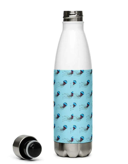 Load image into Gallery viewer, Tropical Seas Jellyfish Stainless Steel Water Bottle

