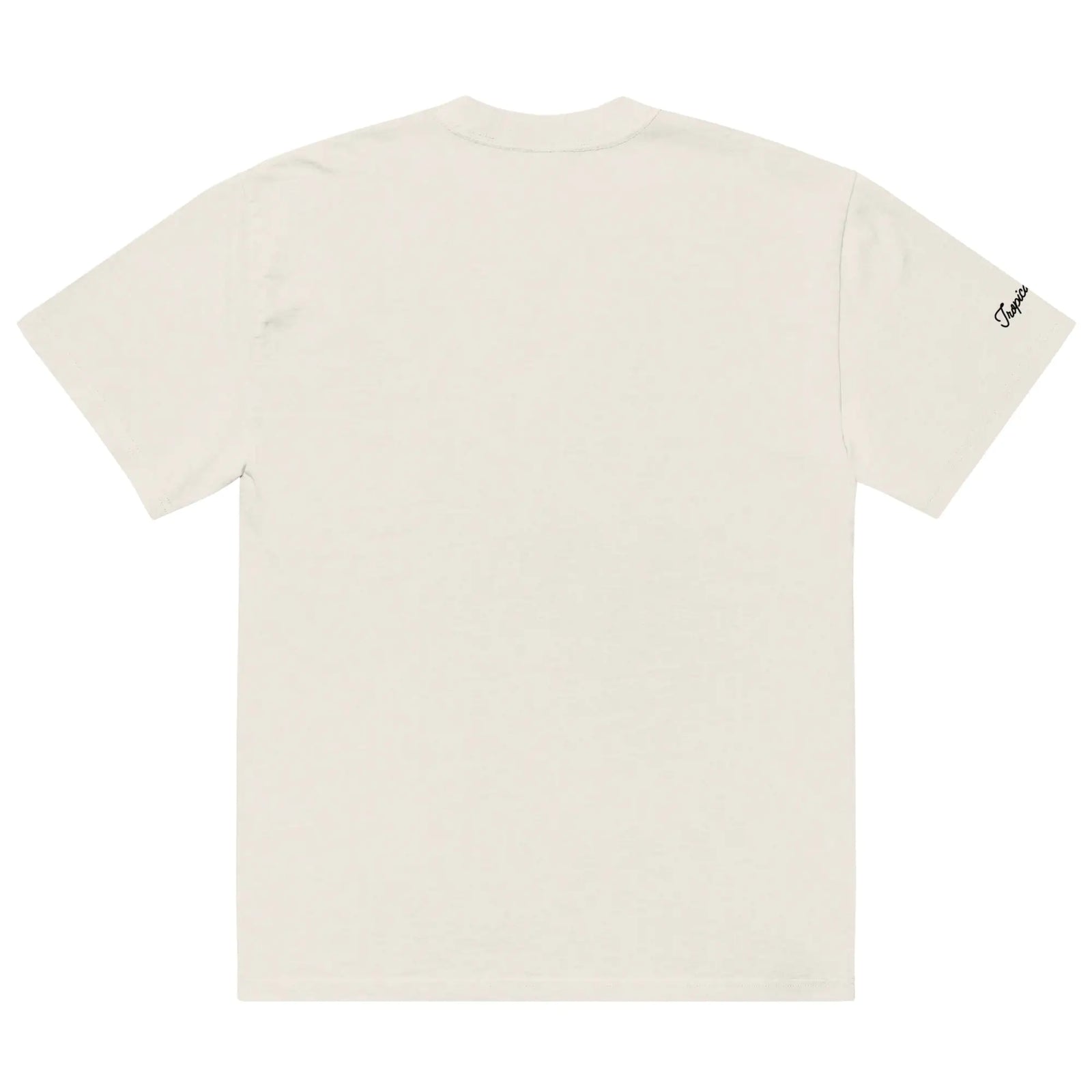 Oversized Tropical Seas Printed Faded T-shirt