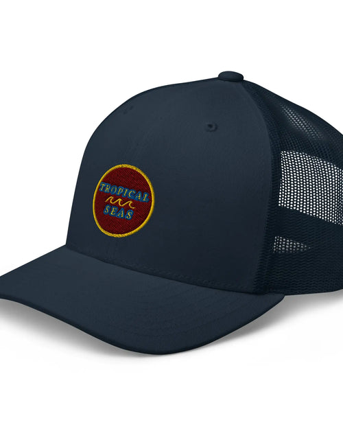 Load image into Gallery viewer, Tropical Maroon Trucker Hat
