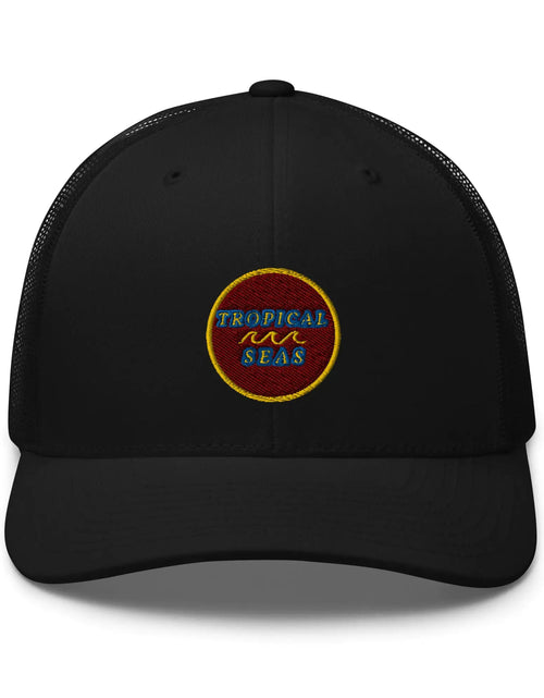 Load image into Gallery viewer, Tropical Maroon Trucker Hat
