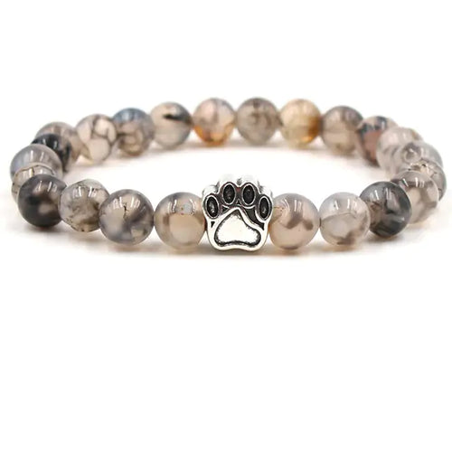 Load image into Gallery viewer, Pet Footprint Stone Bracelets
