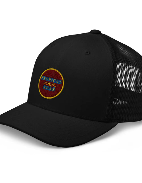 Load image into Gallery viewer, Tropical Maroon Trucker Hat
