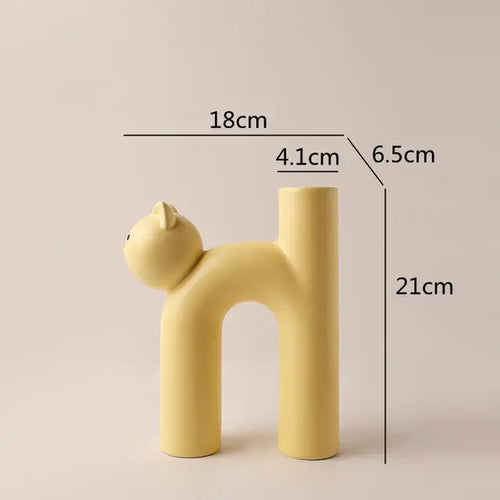 Load image into Gallery viewer, Cat Head Tube Vase
