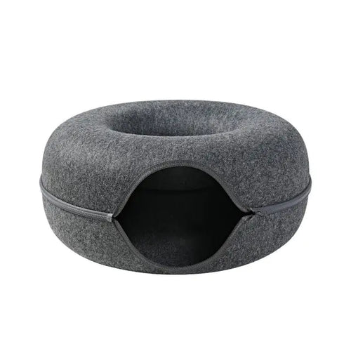 Load image into Gallery viewer, Donut Cat Bed Pet Cat Tunnel Interactive Game Toy
