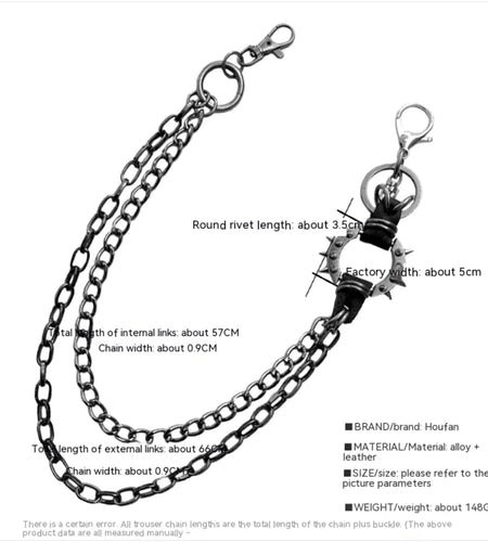 Trendy High Street Alloy Chain Waist Belt – Cool Rock Fashion Accessory