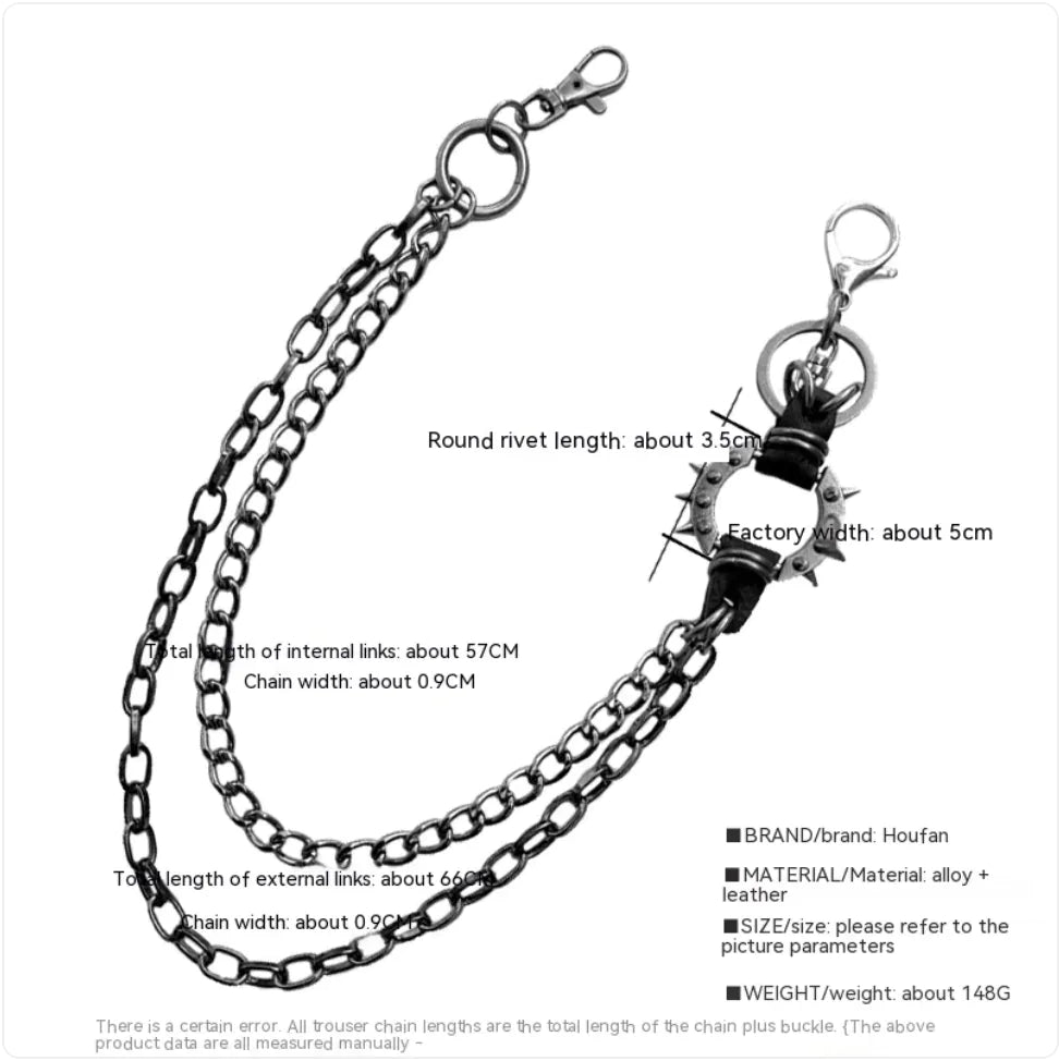 Trendy High Street Alloy Chain Waist Belt – Cool Rock Fashion Accessory