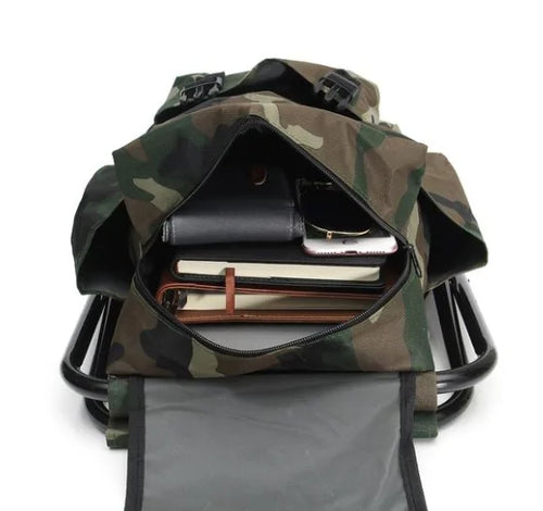 Load image into Gallery viewer, Folding Stool Backpack
