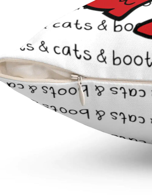Load image into Gallery viewer, Boots &amp; Cats Pillow
