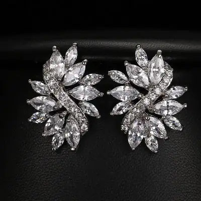 Marvelous Marquis Cut Statement Stud Earrings