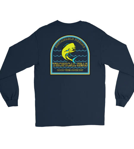 Men's Sustainable Fishing Mahi Mahi Long Sleeve Shirt