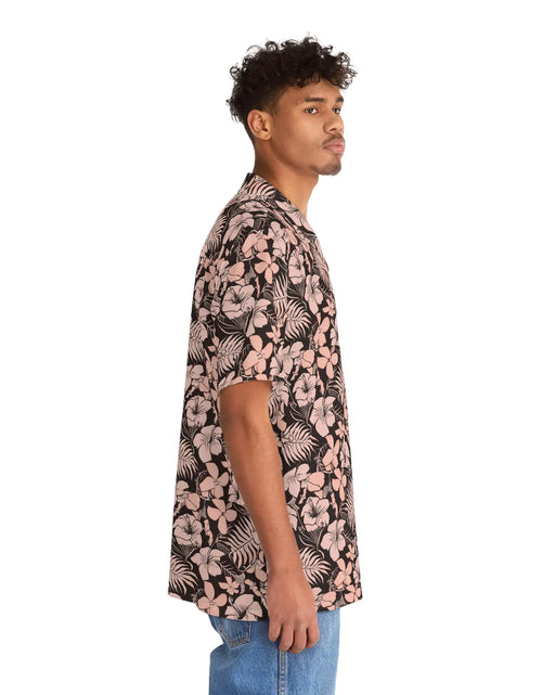 Load image into Gallery viewer, Men&#39;s Pink Floral Hawaiian Shirt

