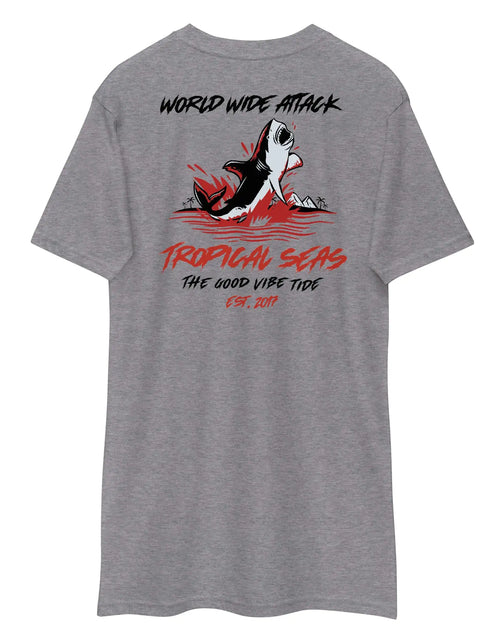 Load image into Gallery viewer, Men&#39;s Premium World Wide Attack Tropical Shark T-shirt
