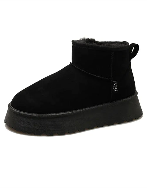 Load image into Gallery viewer, Winter-Ready Fleece-Lined Suede Cotton Shoes – Cozy All-Match Style
