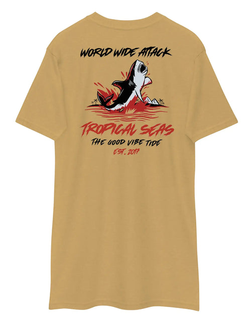 Load image into Gallery viewer, Men&#39;s Premium World Wide Attack Tropical Shark T-shirt
