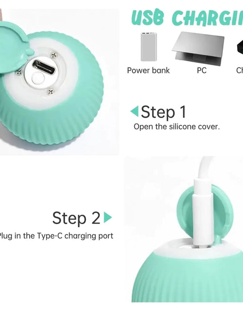 Load image into Gallery viewer, Electric Dog Toys Smart Puppy Ball Toys For Cat Small Dogs Funny Auto Rolling Ball Self-moving Puppy Games Toys Pet Accessories
