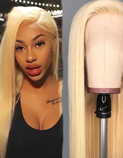 Load image into Gallery viewer, Matte Gold Long Straight Lace Front Wig
