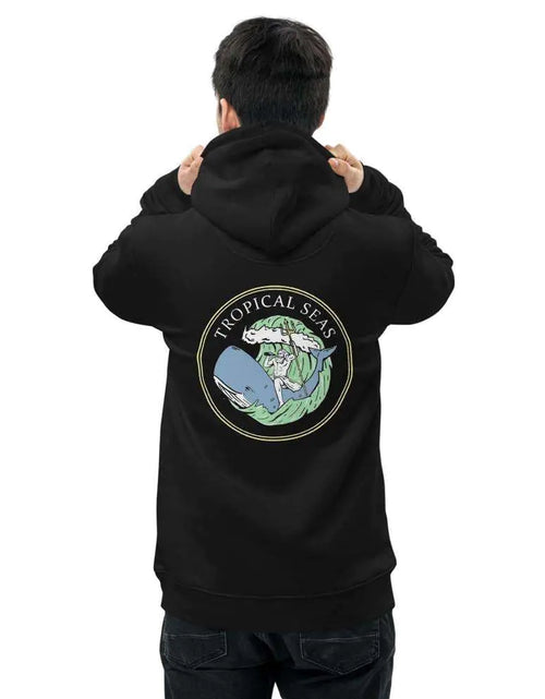 Load image into Gallery viewer, Neptune’s Whale Ride Unisex essential eco hoodie
