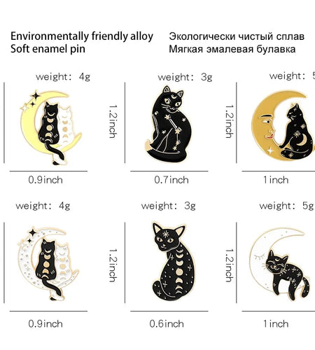 Cat Pin Brooches
