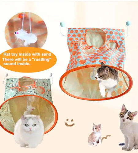 Endless Fun Portable Tunnel Bag For Cats