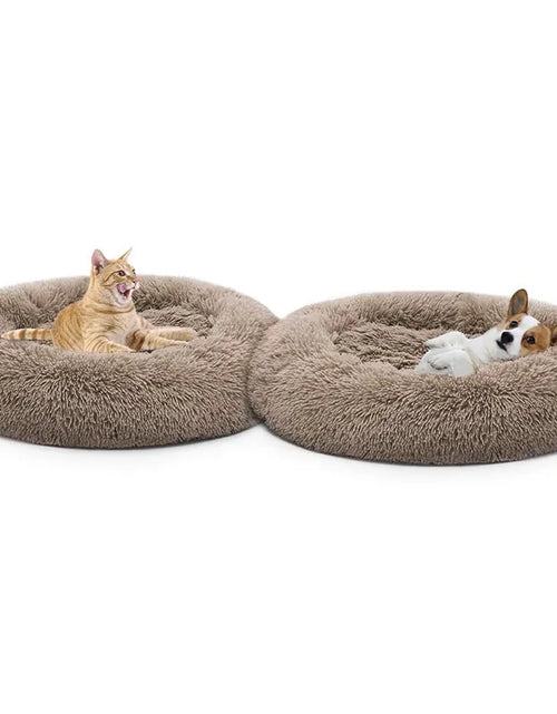 Load image into Gallery viewer, Cozy Round Pet Lounger Bed for Large Dogs and Cats
