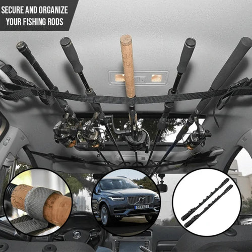 Load image into Gallery viewer, Fishing Rod Rack Holder Strap Storage Car
