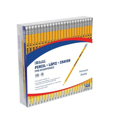 Pre-Sharpened #2 Premium Yellow Pencil (144/Pack)