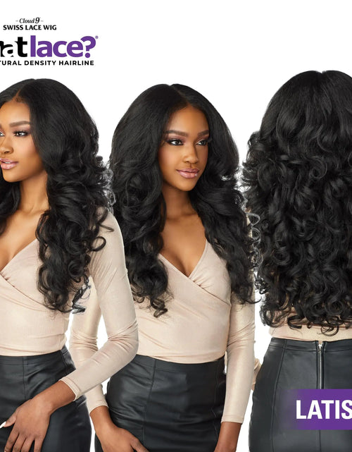 Load image into Gallery viewer, Sensationnel What lace 13x6 wigs - latisha synthetic wig cloud 9 with preplucked hairline hd lace - Whatlace Latisha (T1B/30) T1B/30
