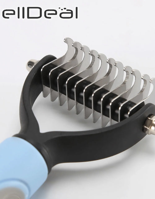 Load image into Gallery viewer, Precise Hair Removal Comb: Dematting and Deshedding Grooming Tool for Dogs and Cats
