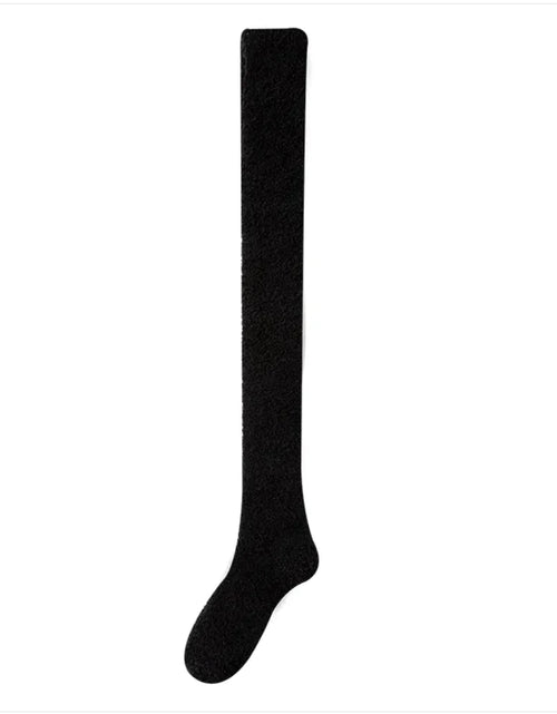 Load image into Gallery viewer, Cozy Over-the-Knee Coral Fleece Socks
