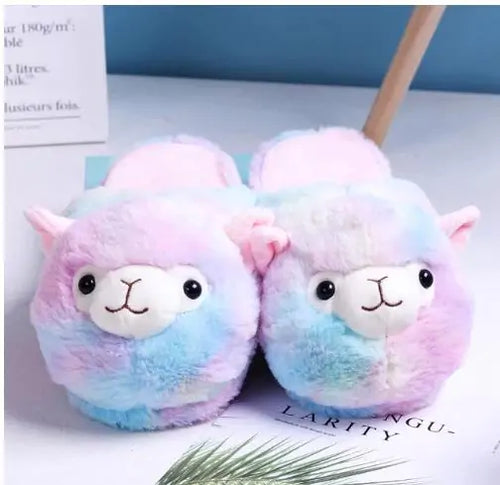 Load image into Gallery viewer, Fluffy Alpaca Slippers
