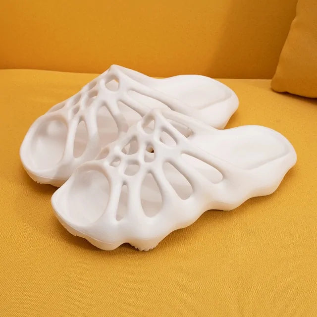 Cut Out Platform Slippers