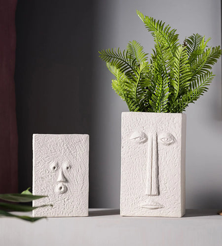 Human Face Expression Plant Pots