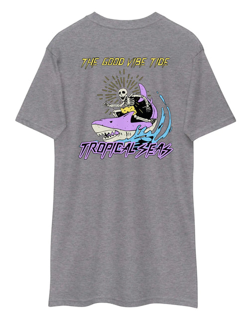 Load image into Gallery viewer, Men&#39;s Premium Tropical Neon Ride Shark T-shirt
