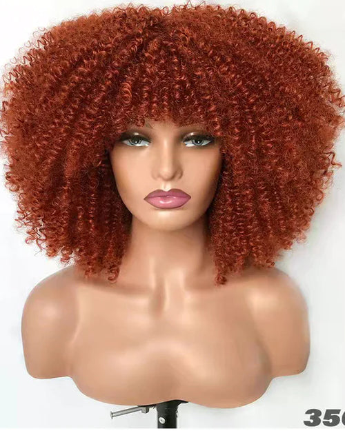 Load image into Gallery viewer, Curly Wig With Bangs
