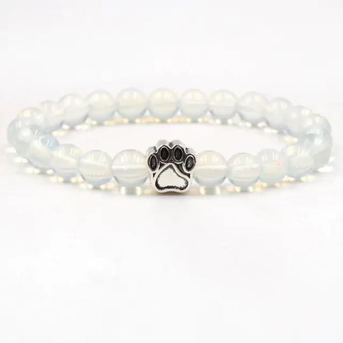 Load image into Gallery viewer, Pet Footprint Stone Bracelets
