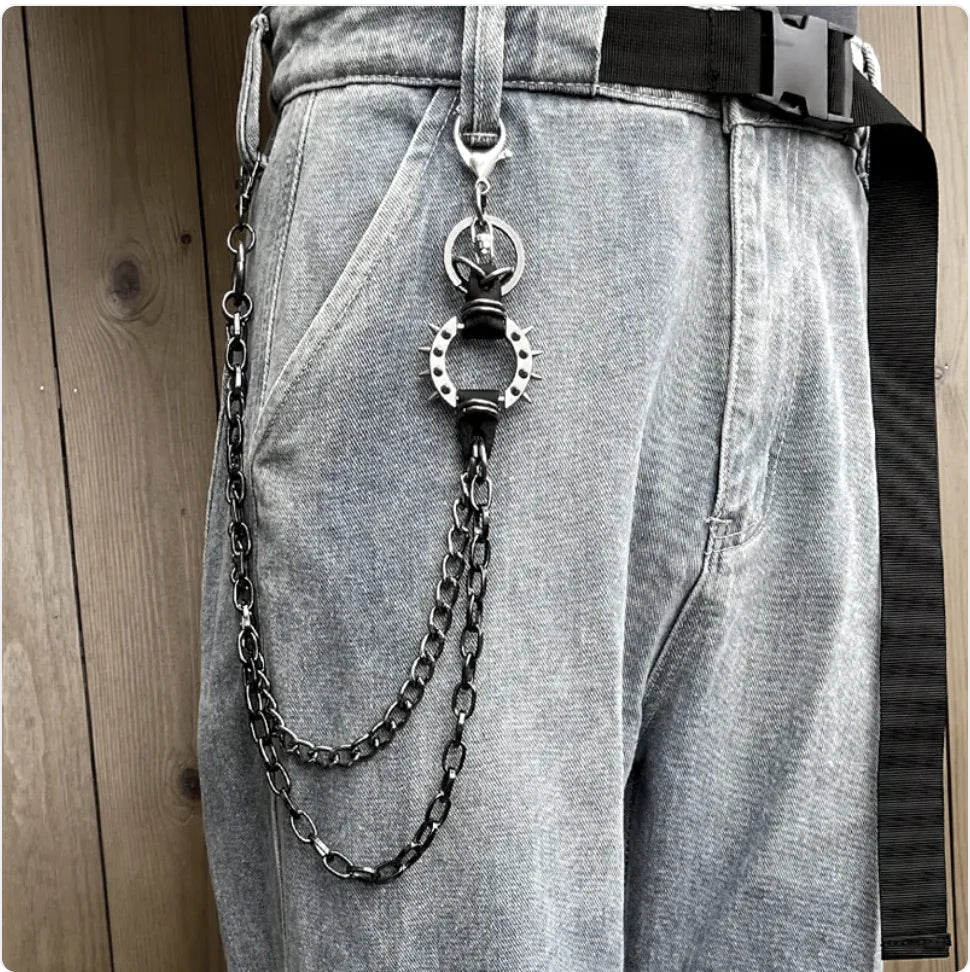 Trendy High Street Alloy Chain Waist Belt – Cool Rock Fashion Accessory