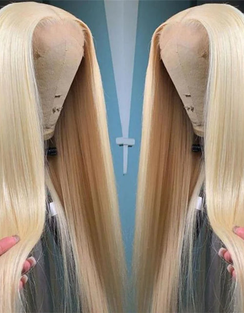 Load image into Gallery viewer, Matte Gold Long Straight Lace Front Wig
