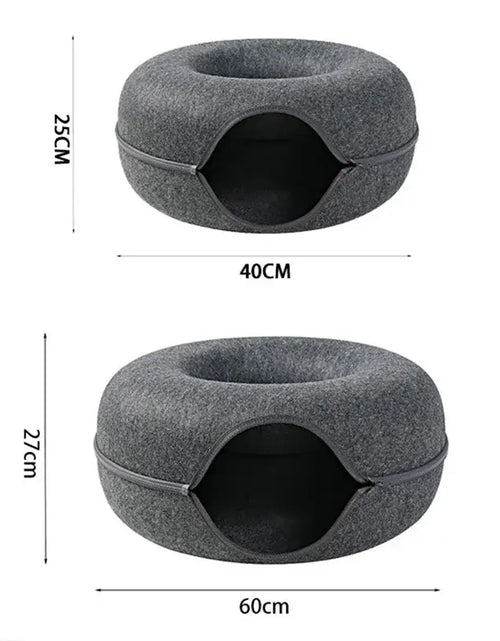 Load image into Gallery viewer, Cat Donut Bed
