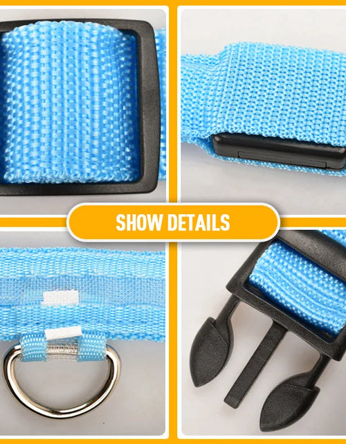 Load image into Gallery viewer, LED Adjustable Dog Collar Blinking Flashing Light Up Glow Pets Safety Waterproof
