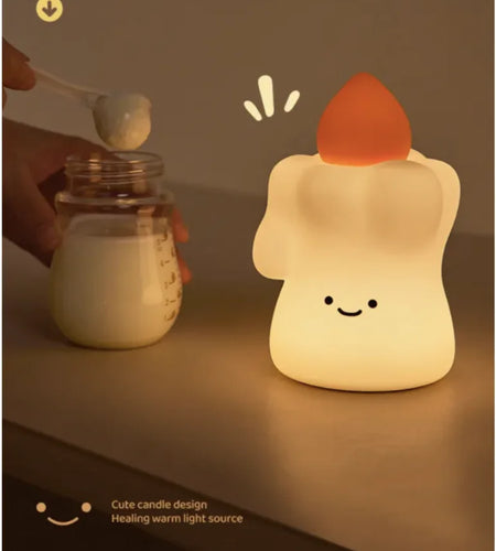 Creative LED Candle Night Light for Sleep & Ambiance