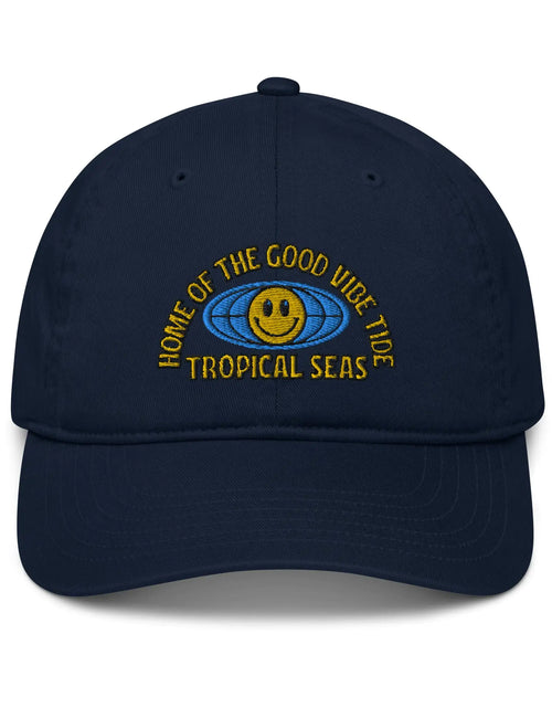 Load image into Gallery viewer, World Wide Good Vibes Organic dad hat
