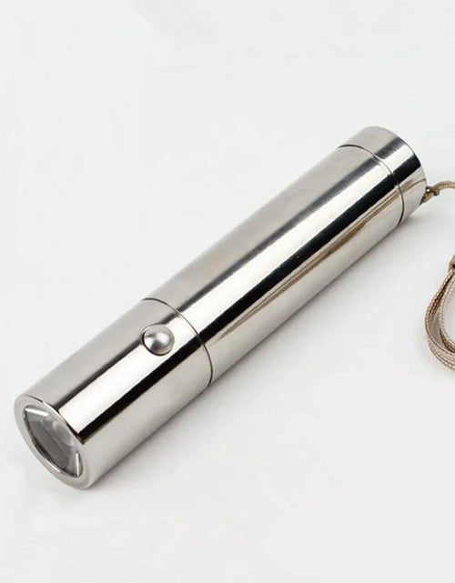 Load image into Gallery viewer, Stainless Steel Small Steel Cannon Flashlight
