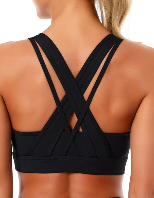 Load image into Gallery viewer, Kaminsky Women Push Up Sexy Back Sport Gathered Bra
