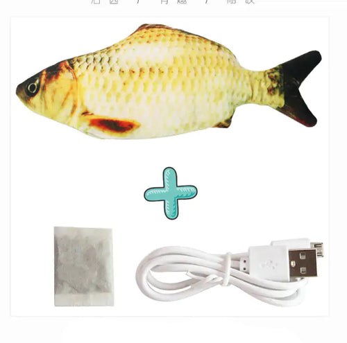 Load image into Gallery viewer, Cats USB Charger Interactive Toy Fish

