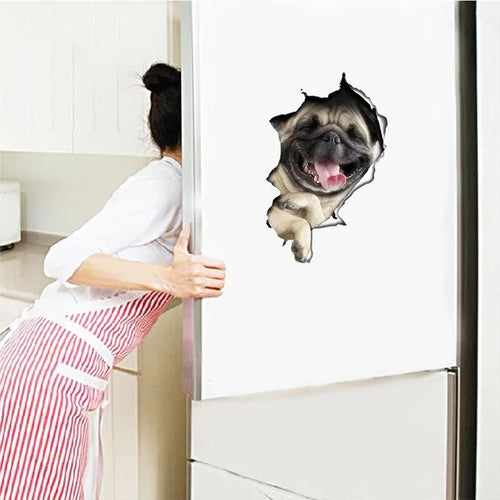 Load image into Gallery viewer, 3D Effect Cats Toilet Switch Toilet Door Sticker
