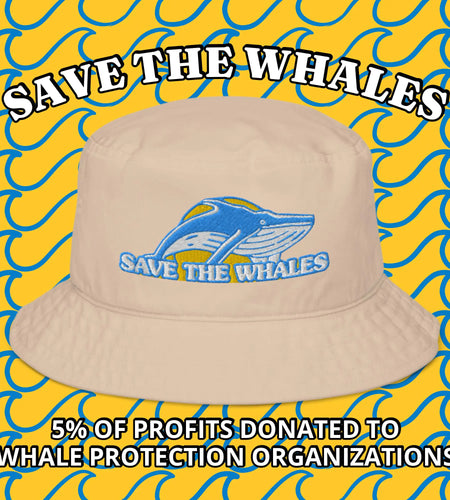 Save the Whales Organic bucket hat
