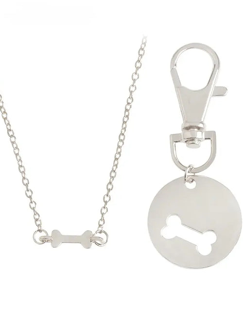 Load image into Gallery viewer, Human Dog Bone Charm Necklace
