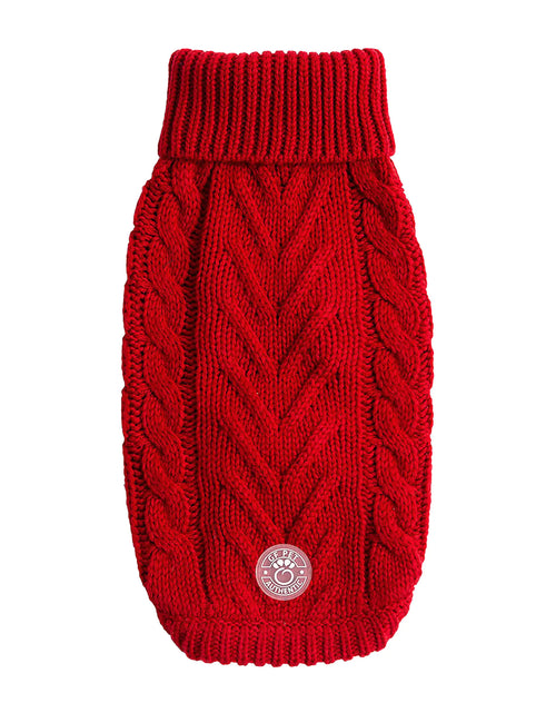 Load image into Gallery viewer, Red Chalet Dog Sweater
