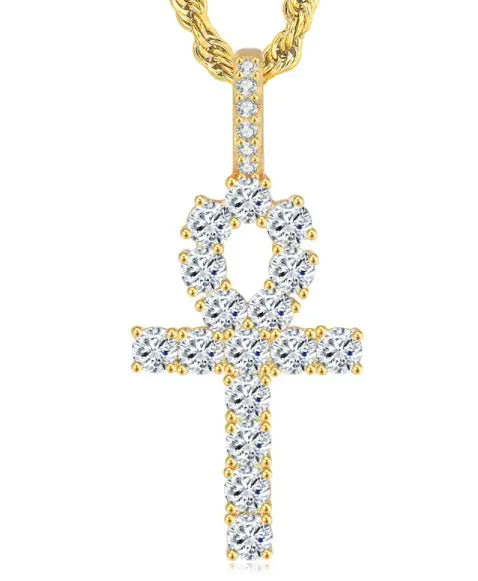 Load image into Gallery viewer, Hip Hop Cross Necklace
