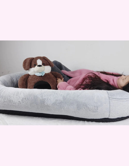 Load image into Gallery viewer, Oversized Human Dog Bed - Removable &amp; Washable

